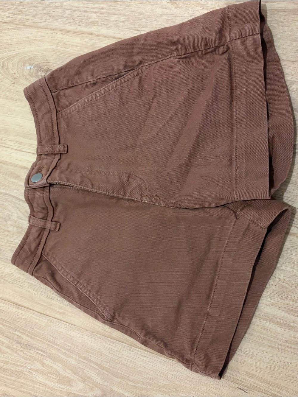 Everlane High-Waist Rust Brown Women's Shorts